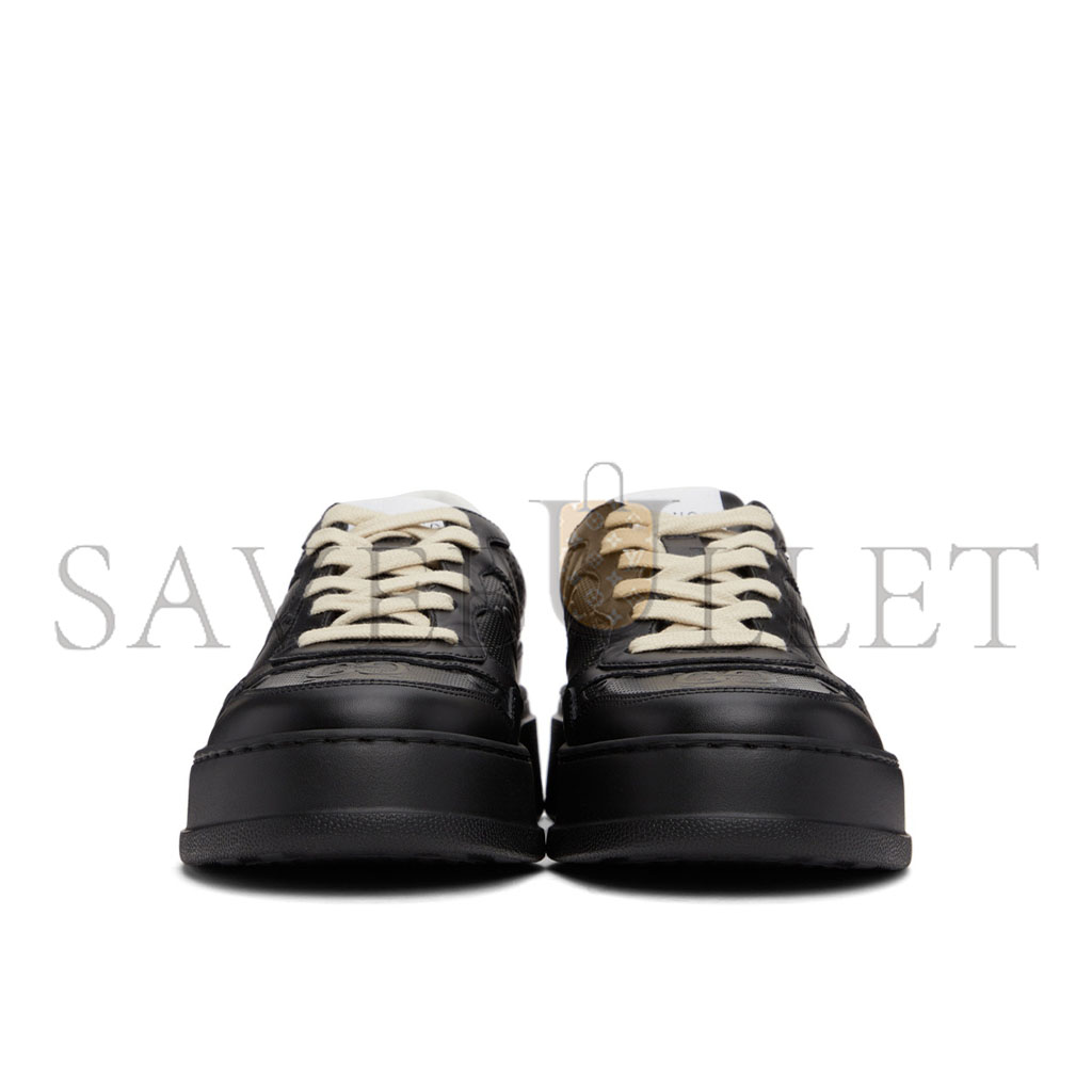 G*u*i black gg embossed sneakers 669582